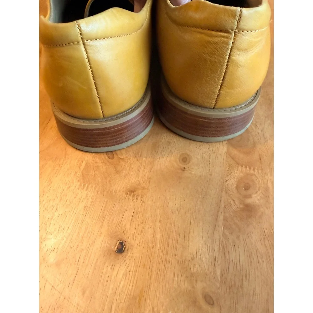 Giorgio Brutini Private Collection Mens Yellow Snakeskin Leather Shoes 13M‎
